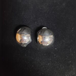 Mexico Elegant Silver Dome Earrings